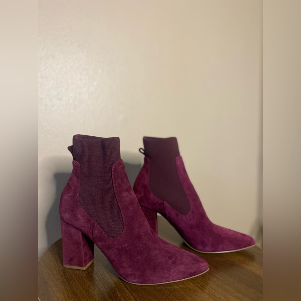 Steve Madden plum Sock booties